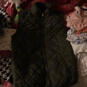 Olive green vest